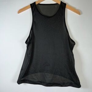 Lululemon Squad Goals Black Trinity Mesh Tank Top Women’s Size 4